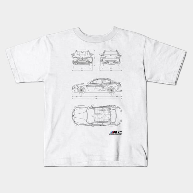 M2 Competition Kids T-Shirt by AliceEye555